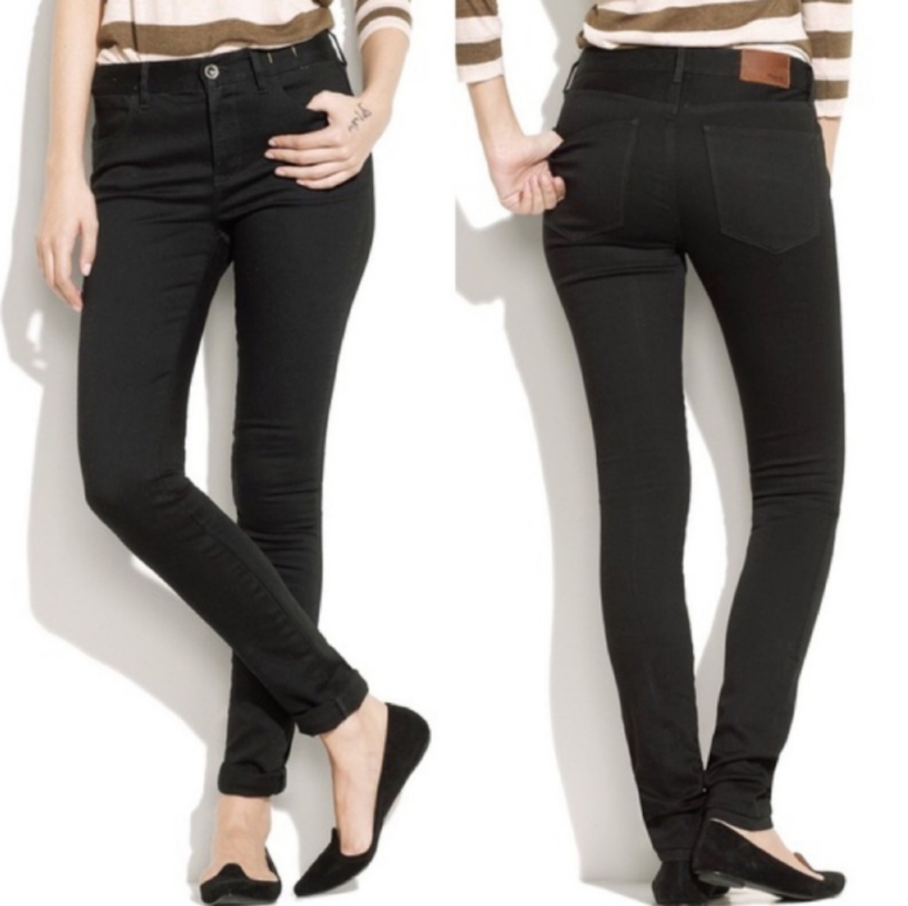 Madewell Black 9" High Rise Skinny
